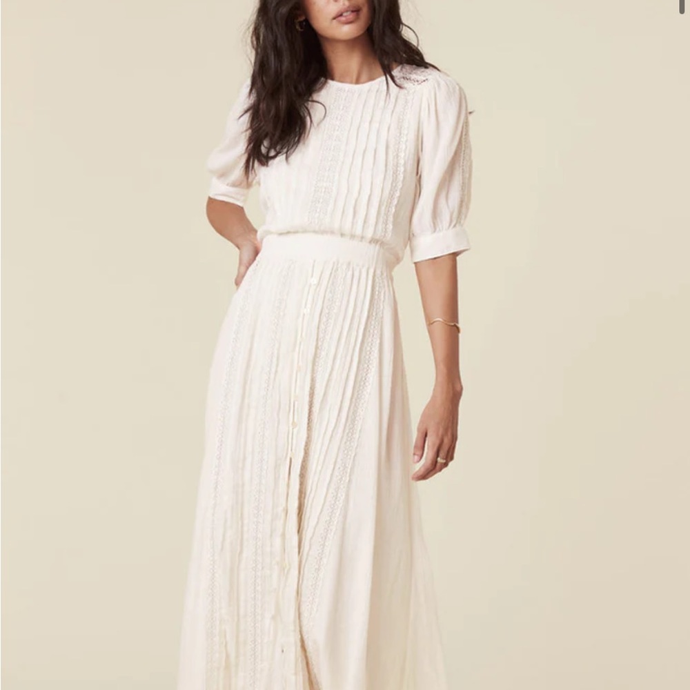Spell lace cut-out midi dress